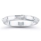 STERLING SILVER ROSARY RING